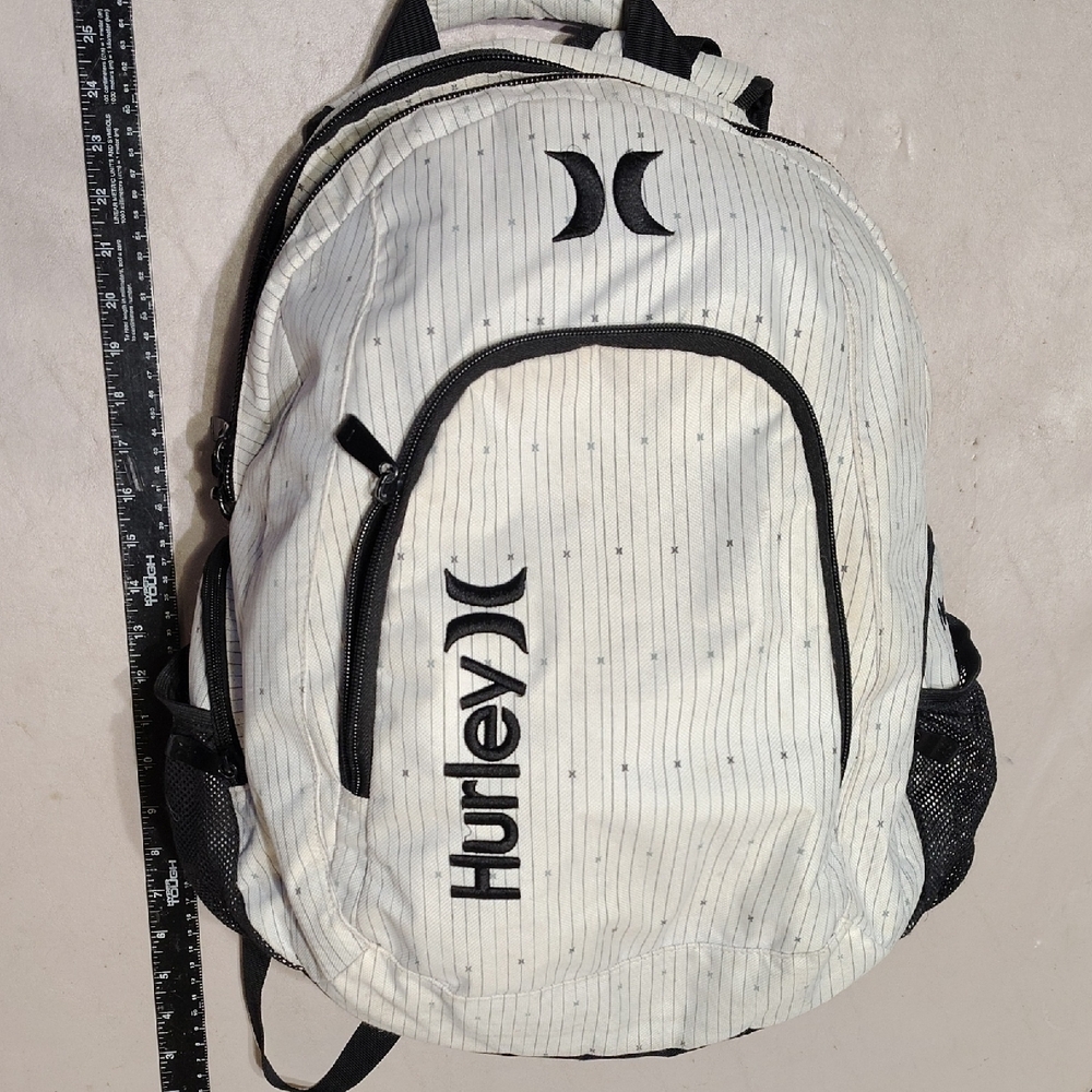 Hurley Men's Backpack in White with Black Accents